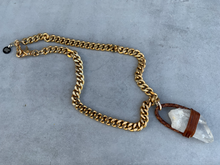 Load image into Gallery viewer, Extra-Large Double Quartz Point Necklace
