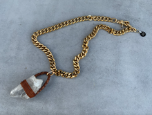 Load image into Gallery viewer, Extra-Large Double Quartz Point Necklace
