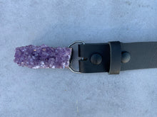 Load image into Gallery viewer, Medium Rectangle-Shaped Amethyst Cluster Belt
