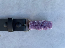 Load image into Gallery viewer, Medium Rectangle-Shaped Amethyst Cluster Belt
