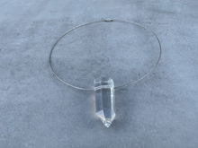 Load image into Gallery viewer, Quartz Point Silver Choker
