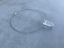 Load image into Gallery viewer, Quartz Point Silver Choker
