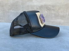 Load image into Gallery viewer, Third Eye Activation Hat with Large Amethyst Crystal
