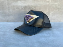 Load image into Gallery viewer, Third Eye Activation Hat with Large Amethyst Crystal
