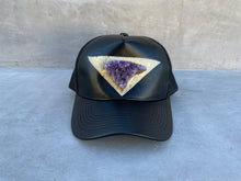 Load image into Gallery viewer, Third Eye Activation Hat with Large Amethyst Crystal
