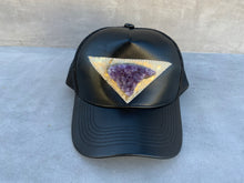 Load image into Gallery viewer, Third Eye Activation Hat with Large Amethyst Crystal
