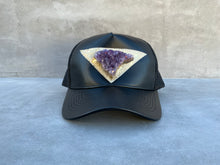 Load image into Gallery viewer, Third Eye Activation Hat with Large Amethyst Crystal
