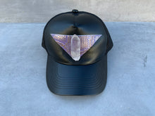 Load image into Gallery viewer, Third Eye Trucker Hat with Quartz Point Crystal
