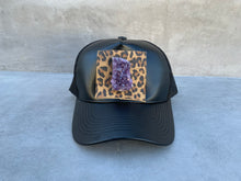 Load image into Gallery viewer, Third  Eye Activation Trucker Hat with Large Amethyst Crystal
