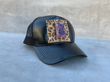 Load image into Gallery viewer, Third  Eye Activation Trucker Hat with Large Amethyst Crystal
