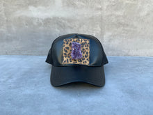 Load image into Gallery viewer, Third  Eye Activation Trucker Hat with Large Amethyst Crystal
