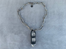 Load image into Gallery viewer, Xtreme XXL Quartz Point on Large Stainless Steel Chain
