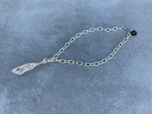 Load image into Gallery viewer, Wire Wrapped Quartz Choker on Silver Chain
