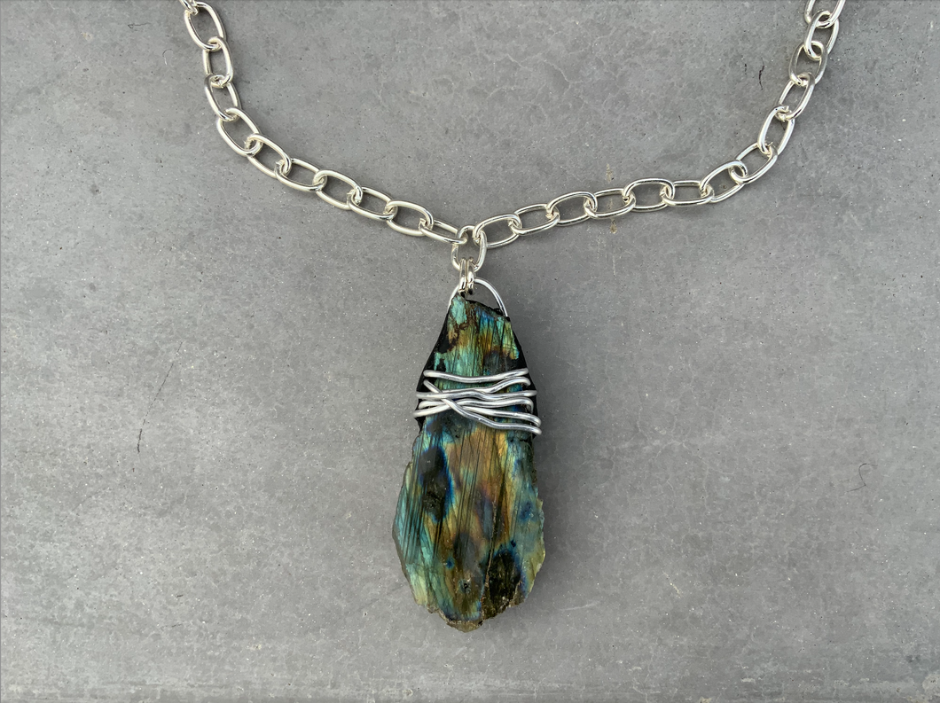 Large Labradorite Necklace