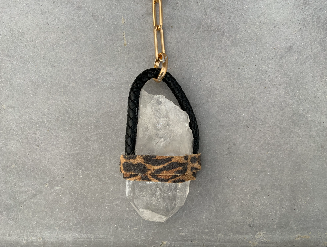 Large Quartz Point Necklace