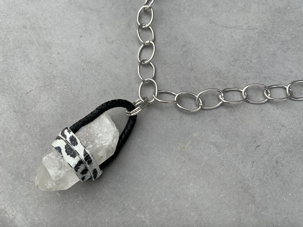 Large Quartz Point Necklace