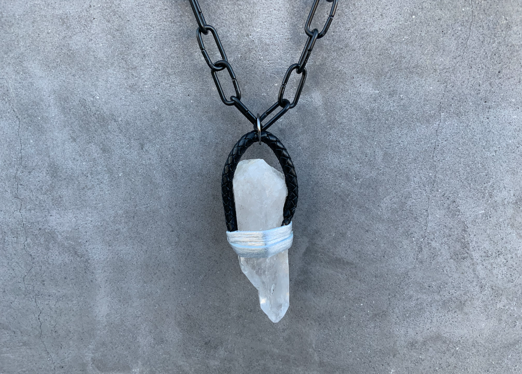 Large Quartz Point Necklace