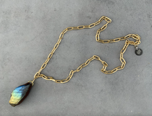 Load image into Gallery viewer, Medium Labradorite Necklace
