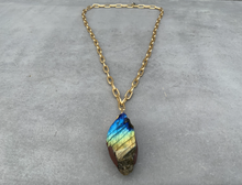 Load image into Gallery viewer, Medium Labradorite Necklace
