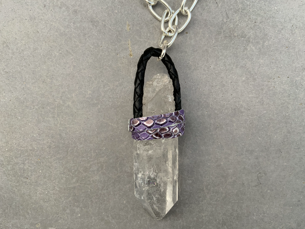 Medium Quartz Point Necklace