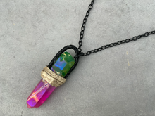 Load image into Gallery viewer, Medium Rainbow Quartz Necklace
