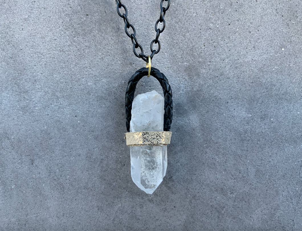 Medium Quartz Point Necklace