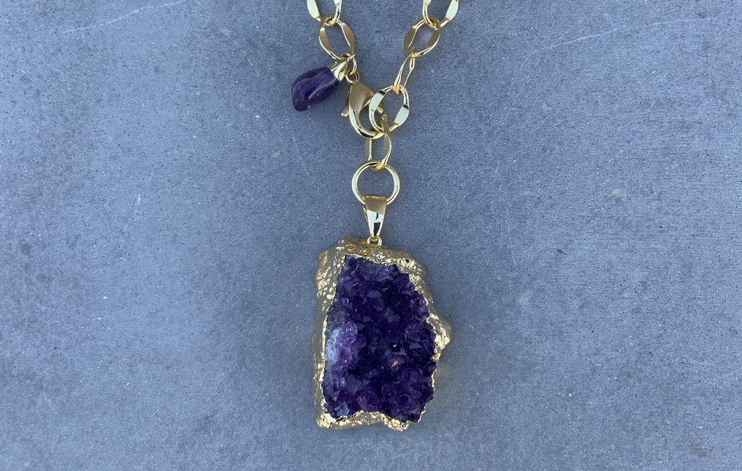 GEO Amethyst Necklace