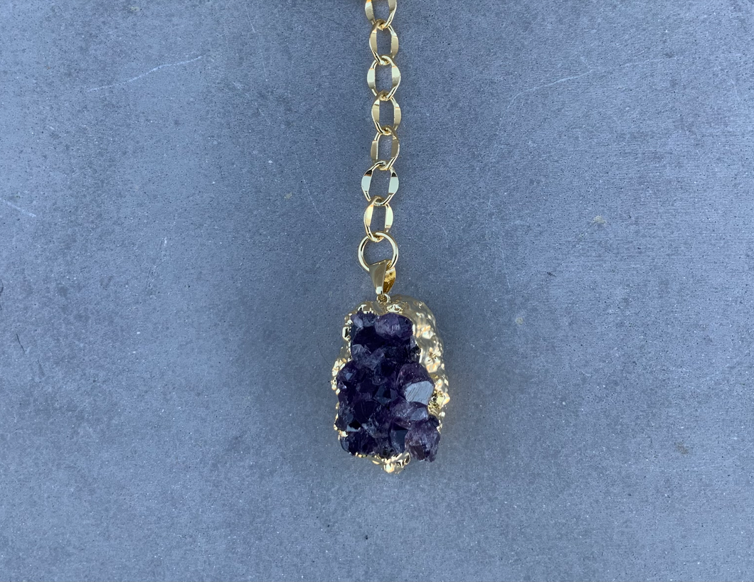 GEO Amethyst Necklace