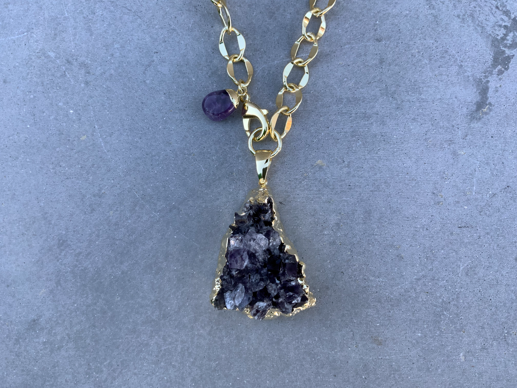 GEO Amethyst Necklace