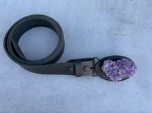 Load image into Gallery viewer, Large Oval Amethyst Cluster Belt
