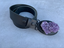 Load image into Gallery viewer, Large Oval Amethyst Cluster Belt
